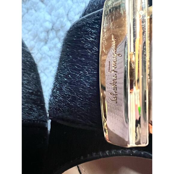 Salvatore Ferragamo Pony-Style Calfskin Heels - size 40/8 - H18 - Picture 12 of 12